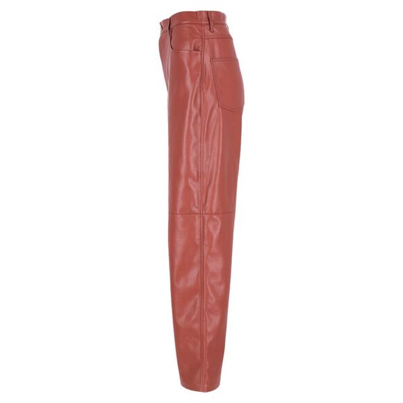 Nanushka Straight Leg Pants in Brown Polyester - Picture 3 of 8